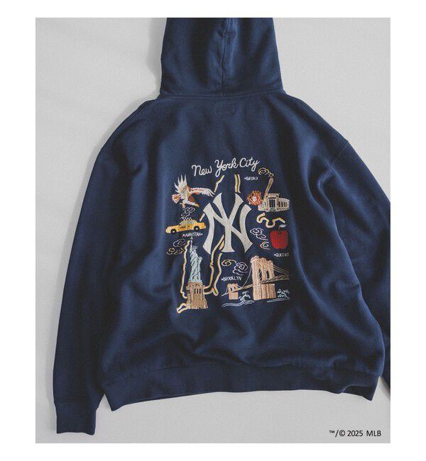 BEAMS「【別注】テーラー東洋 / ZIPUP HOODIE」|スウェット・ジャージ|NAVY