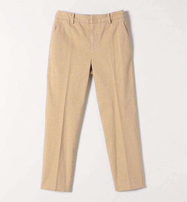 quaranciel「quaranciel:〈洗濯機可能〉コットン サテン スリム テーパード パンツ」|その他|