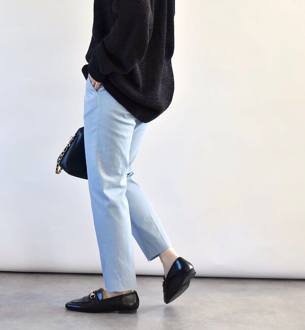 quaranciel「quaranciel:〈洗濯機可能〉コットン サテン スリム テーパード パンツ」|その他|