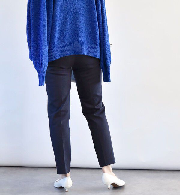 quaranciel「quaranciel:〈洗濯機可能〉コットン サテン スリム テーパード パンツ」|その他|