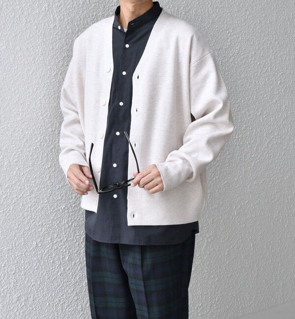 SHIPS any「SHIPS any: 〈手洗い可能〉 ハーフミラノリブ Vネック ニット カーディガン◇」|カーディガン|