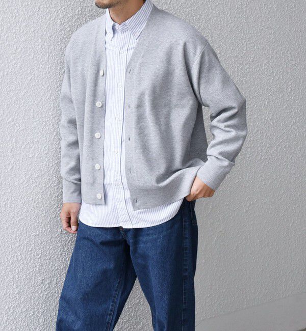 SHIPS any「SHIPS any: 〈手洗い可能〉 ハーフミラノリブ Vネック ニット カーディガン◇」|カーディガン|