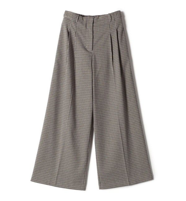 SHIPS Colors 「SHIPS Colors:〈手洗い可能〉 起毛 チェック サイドボタン ワイドパンツ」|その他|