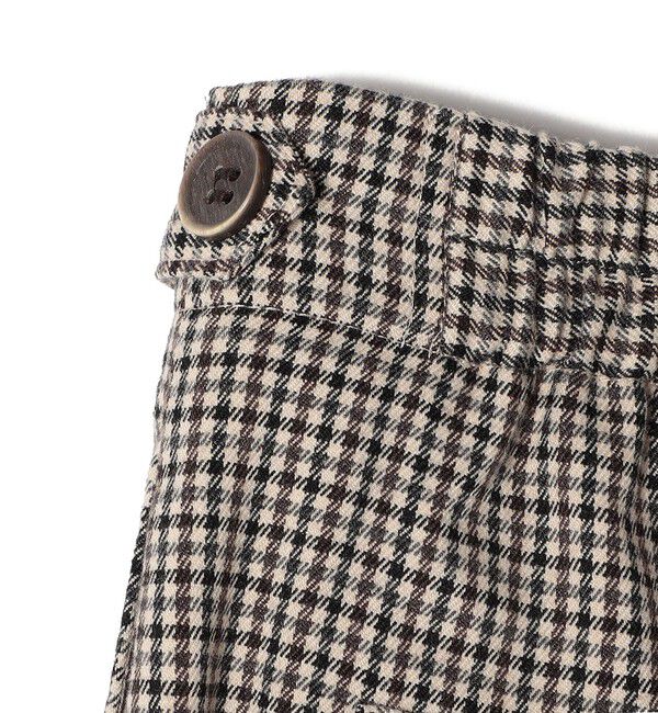 SHIPS Colors 「SHIPS Colors:〈手洗い可能〉 起毛 チェック サイドボタン ワイドパンツ」|その他|