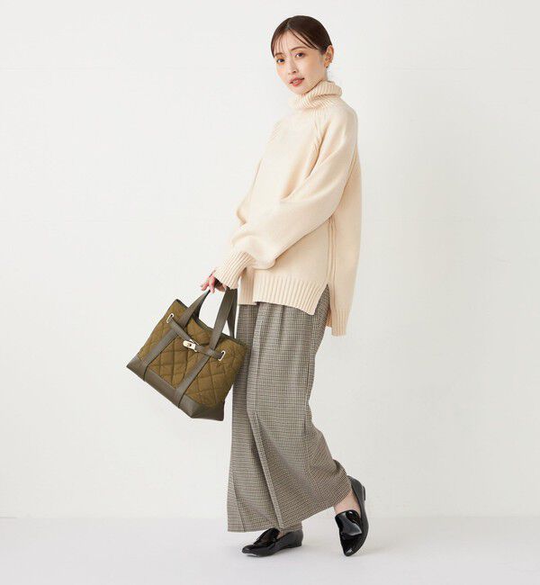 SHIPS Colors 「SHIPS Colors:〈手洗い可能〉 起毛 チェック サイドボタン ワイドパンツ」|その他|