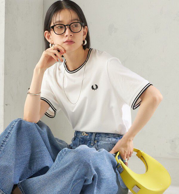 SHIPS for women「《一部追加予約》FRED PERRY:M1588 TWIN TIPPED TEE」|Tシャツ・カットソー|