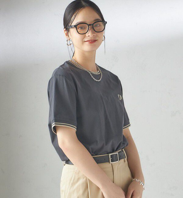 SHIPS for women「《一部追加予約》FRED PERRY:M1588 TWIN TIPPED TEE」|Tシャツ・カットソー|