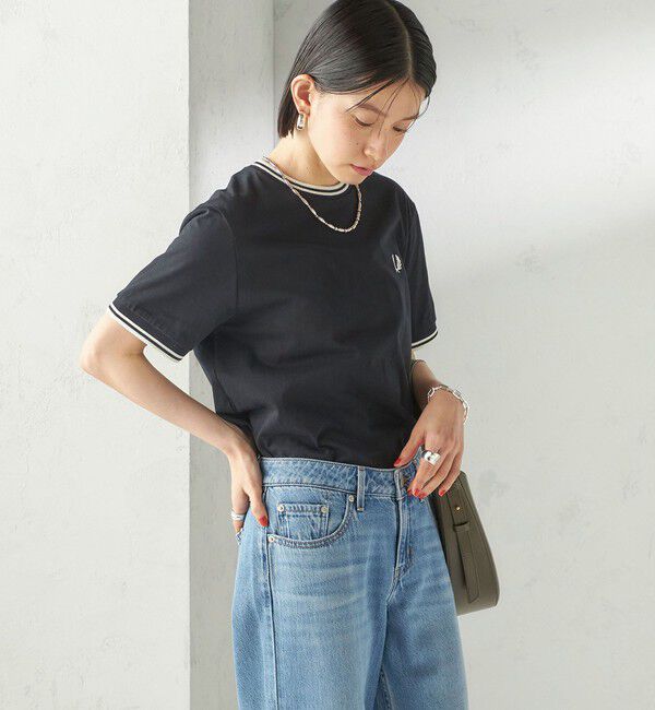 SHIPS for women「《一部追加予約》FRED PERRY:M1588 TWIN TIPPED TEE」|Tシャツ・カットソー|
