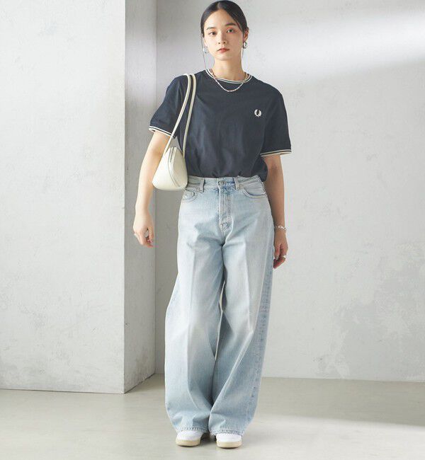 SHIPS for women「《一部追加予約》FRED PERRY:M1588 TWIN TIPPED TEE」|Tシャツ・カットソー|