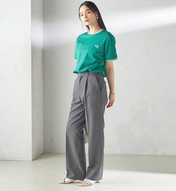 SHIPS for women「《一部追加予約》FRED PERRY:M1588 TWIN TIPPED TEE」|Tシャツ・カットソー|