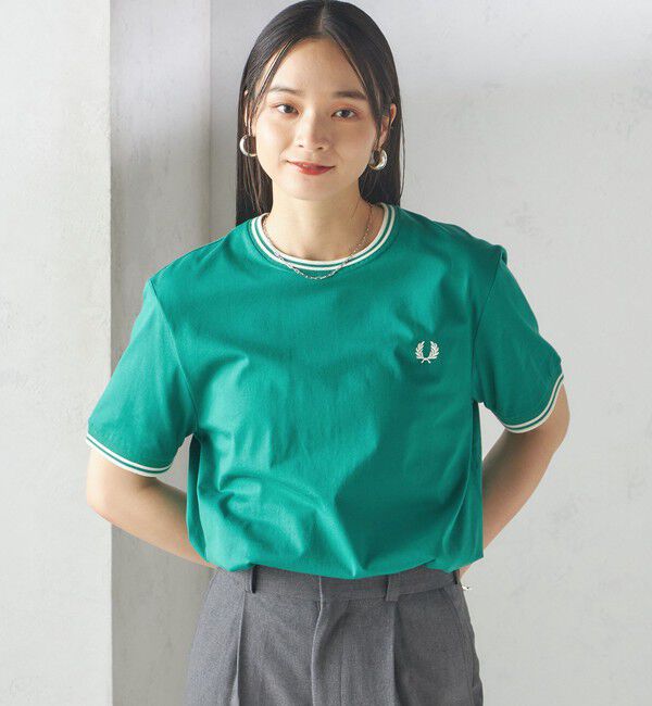 SHIPS for women「《一部追加予約》FRED PERRY:M1588 TWIN TIPPED TEE」|Tシャツ・カットソー|