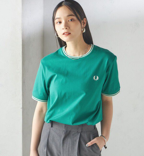 SHIPS for women「《一部追加予約》FRED PERRY:M1588 TWIN TIPPED TEE」|Tシャツ・カットソー|