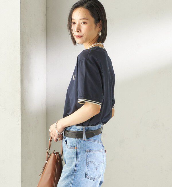 SHIPS for women「《一部追加予約》FRED PERRY:M1588 TWIN TIPPED TEE」|Tシャツ・カットソー|