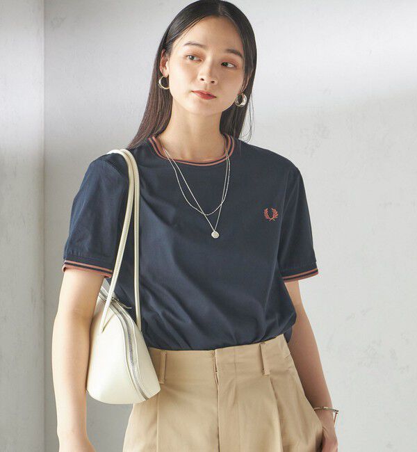 SHIPS for women「《一部追加予約》FRED PERRY:M1588 TWIN TIPPED TEE」|Tシャツ・カットソー|
