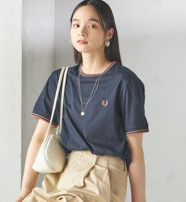 SHIPS for women「《一部追加予約》FRED PERRY:M1588 TWIN TIPPED TEE」|Tシャツ・カットソー|
