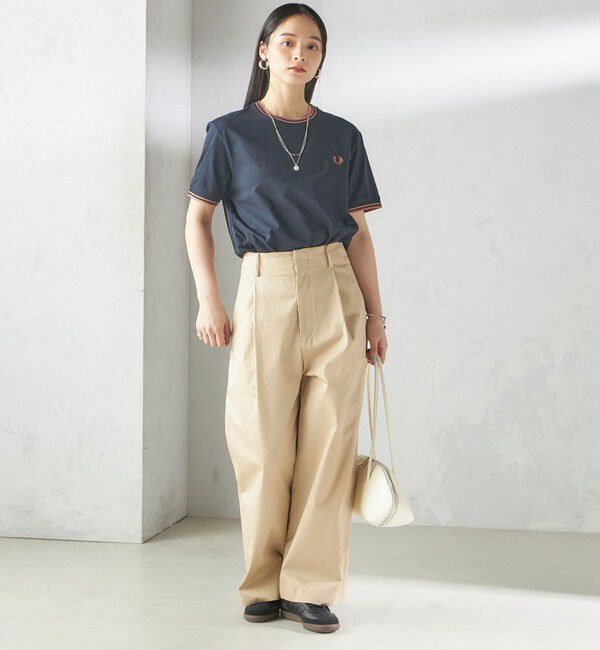 SHIPS for women「《一部追加予約》FRED PERRY:M1588 TWIN TIPPED TEE」|Tシャツ・カットソー|