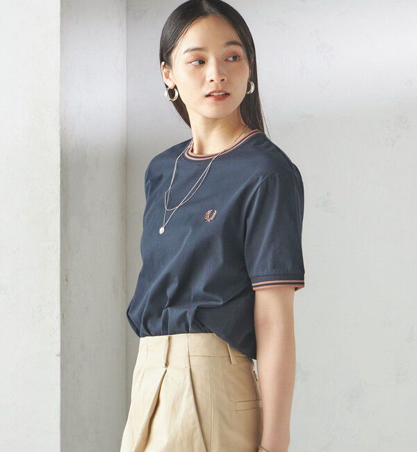 SHIPS for women「《一部追加予約》FRED PERRY:M1588 TWIN TIPPED TEE」|Tシャツ・カットソー|