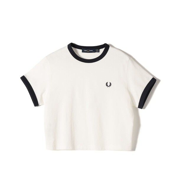 SHIPS for women「《一部追加予約》FRED PERRY:G9163 CROPPED RINGER TEE」|Tシャツ・カットソー|