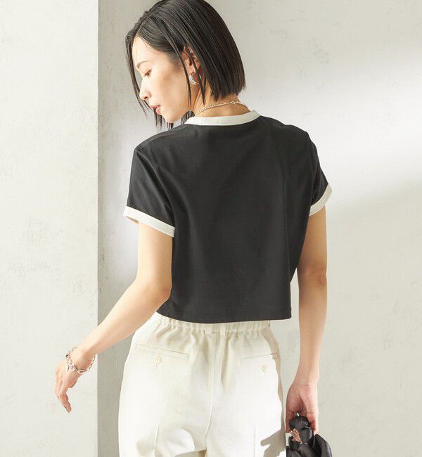 SHIPS for women「《一部追加予約》FRED PERRY:G9163 CROPPED RINGER TEE」|Tシャツ・カットソー|