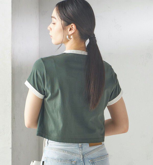 SHIPS for women「《一部追加予約》FRED PERRY:G9163 CROPPED RINGER TEE」|Tシャツ・カットソー|