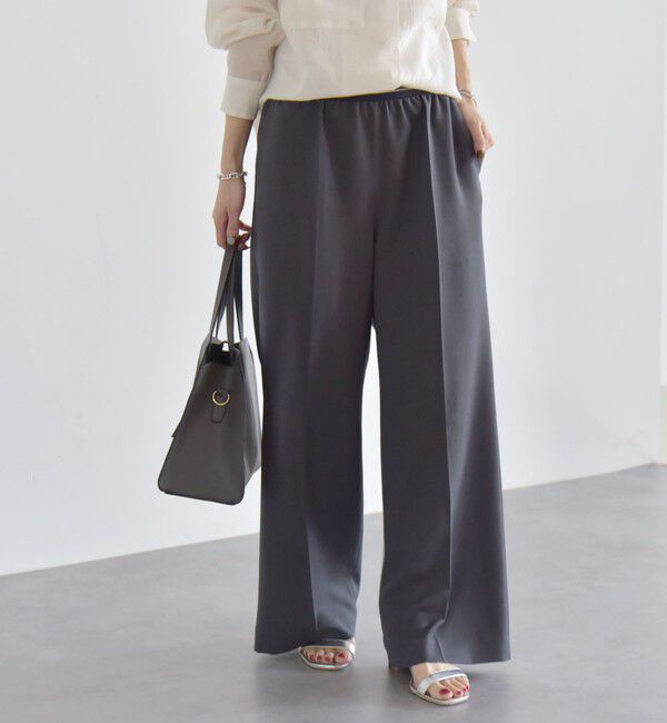 quaranciel「quaranciel:〈手洗い可能〉ウエスト ライン イージー ワイド パンツ 2」|その他|