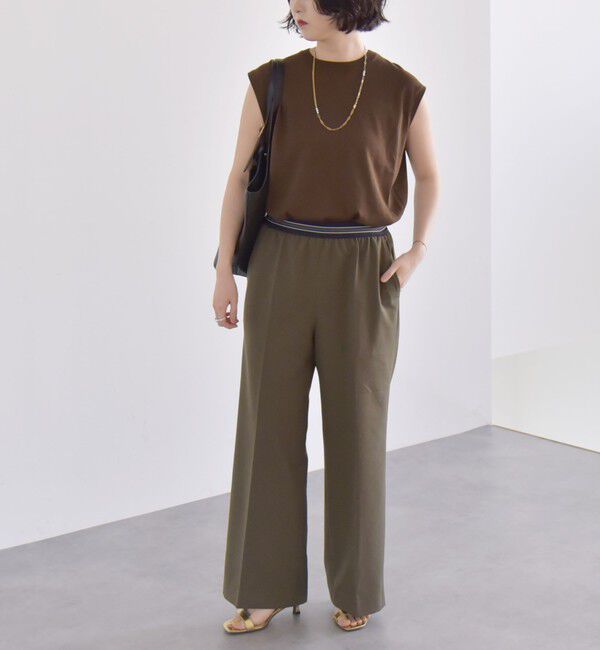 quaranciel「quaranciel:〈手洗い可能〉ウエスト ライン イージー ワイド パンツ 2」|その他|