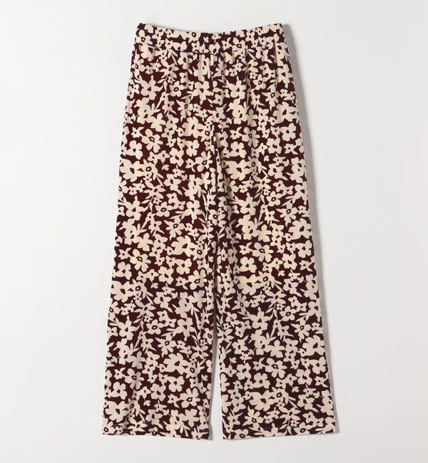 SHIPS any「SHIPS any:〈洗濯機可能〉フラワー ポリエステル ベロア ワイド イージー パンツ」|その他|