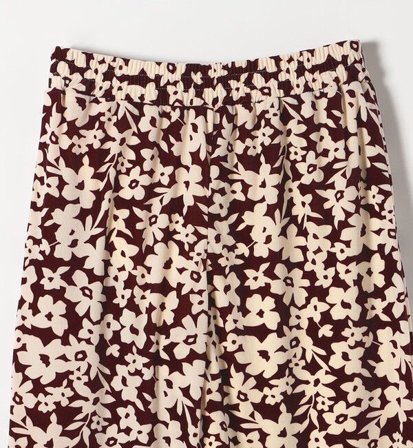 SHIPS any「SHIPS any:〈洗濯機可能〉フラワー ポリエステル ベロア ワイド イージー パンツ」|その他|