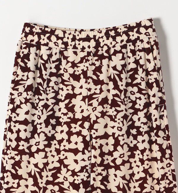 SHIPS any「SHIPS any:〈洗濯機可能〉フラワー ポリエステル ベロア ワイド イージー パンツ」|その他|