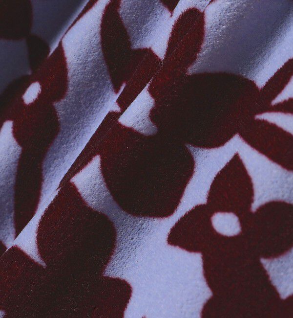 SHIPS any「SHIPS any:〈洗濯機可能〉フラワー ポリエステル ベロア ワイド イージー パンツ」|その他|