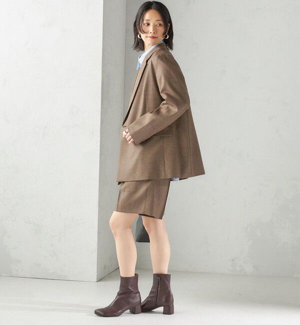 SHIPS for women「〈手洗い可能〉ウォッシャブル ウール チェック ハーフ パンツ」|その他|