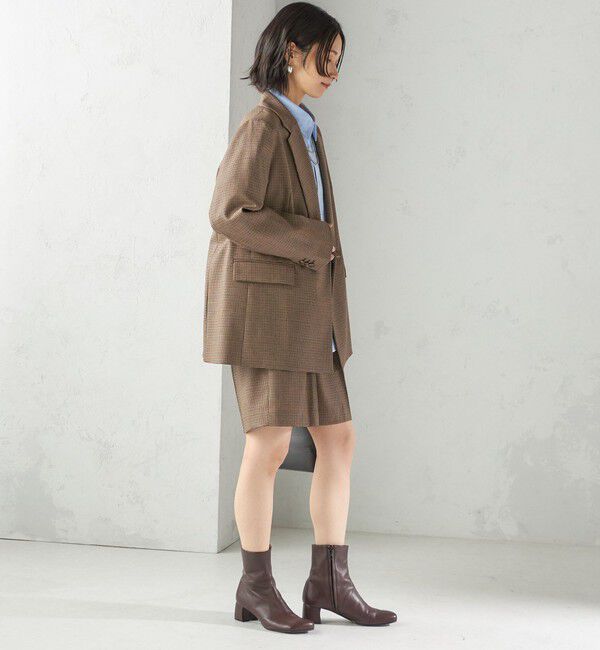 SHIPS for women「〈手洗い可能〉ウォッシャブル ウール チェック ハーフ パンツ」|その他|