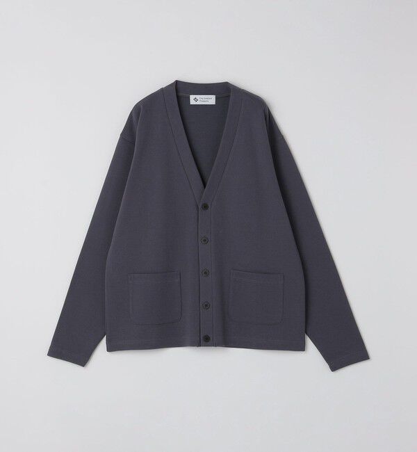 SHIPS「City Ambient Products: Wフェイス カノコ Vネック カーディガン」|カーディガン|コバルトブルー