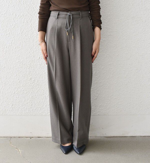 SHIPS Colors 「SHIPS Colors:〈手洗い可能〉ウールライクイージーワイドパンツ2（セットアップ対応可能）◇」|その他|