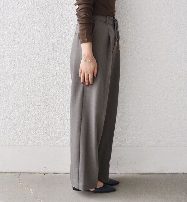 SHIPS Colors 「SHIPS Colors:〈手洗い可能〉ウールライクイージーワイドパンツ2（セットアップ対応可能）◇」|その他|