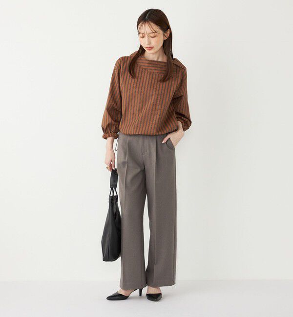 SHIPS Colors 「SHIPS Colors:〈手洗い可能〉ウールライクイージーワイドパンツ2（セットアップ対応可能）◇」|その他|