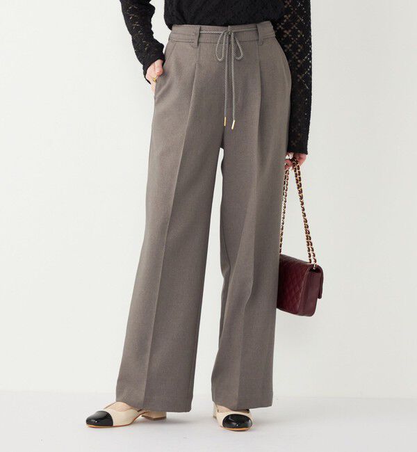 SHIPS Colors 「SHIPS Colors:〈手洗い可能〉ウールライクイージーワイドパンツ2（セットアップ対応可能）◇」|その他|