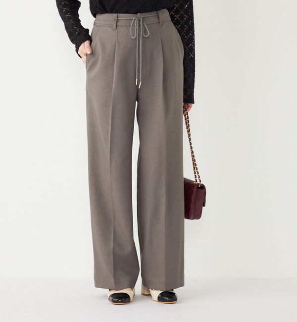 SHIPS Colors 「SHIPS Colors:〈手洗い可能〉ウールライクイージーワイドパンツ2（セットアップ対応可能）◇」|その他|