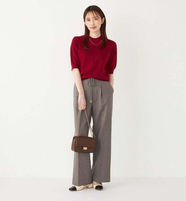 SHIPS Colors 「SHIPS Colors:〈手洗い可能〉ウールライクイージーワイドパンツ2（セットアップ対応可能）◇」|その他|