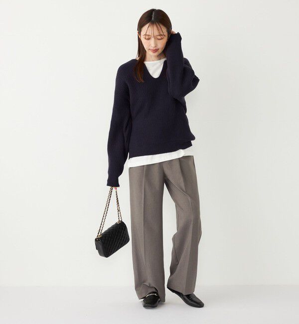 SHIPS Colors 「SHIPS Colors:〈手洗い可能〉ウールライクイージーワイドパンツ2（セットアップ対応可能）◇」|その他|