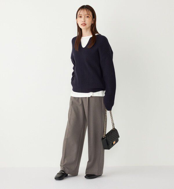 SHIPS Colors 「SHIPS Colors:〈手洗い可能〉ウールライクイージーワイドパンツ2（セットアップ対応可能）◇」|その他|