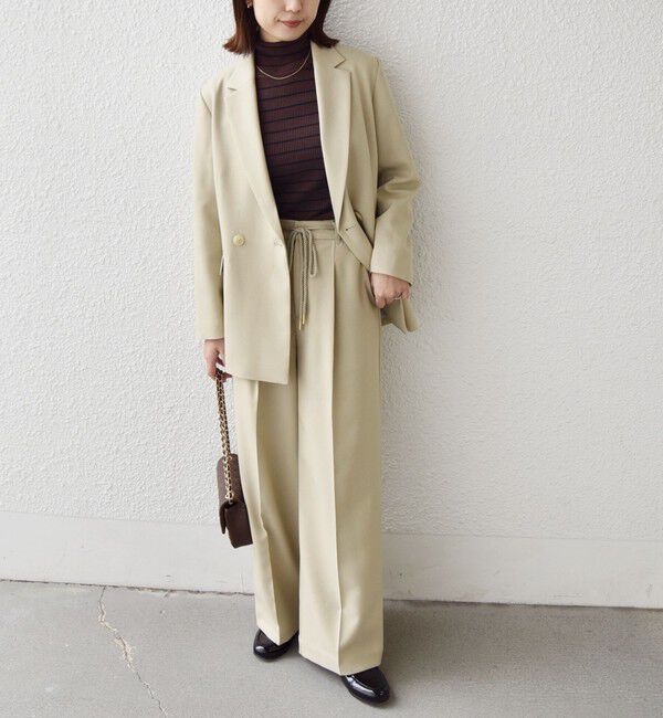 SHIPS Colors 「SHIPS Colors:〈手洗い可能〉ウールライクイージーワイドパンツ2（セットアップ対応可能）◇」|その他|