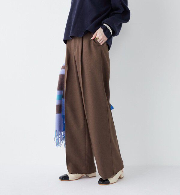 SHIPS Colors 「SHIPS Colors:〈手洗い可能〉ウールライクイージーワイドパンツ2（セットアップ対応可能）◇」|その他|