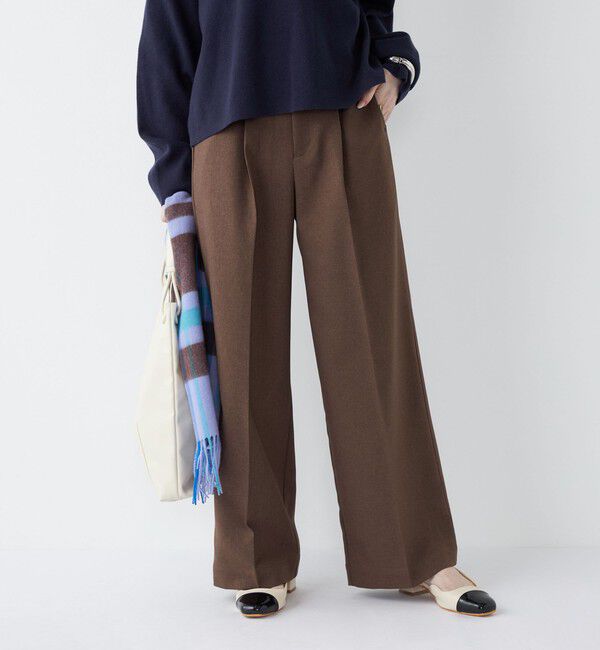 SHIPS Colors 「SHIPS Colors:〈手洗い可能〉ウールライクイージーワイドパンツ2（セットアップ対応可能）◇」|その他|