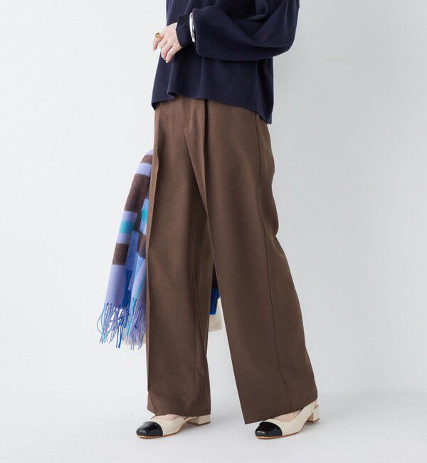 SHIPS Colors 「SHIPS Colors:〈手洗い可能〉ウールライクイージーワイドパンツ2（セットアップ対応可能）◇」|その他|