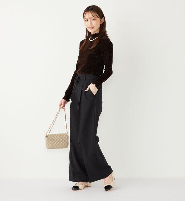 SHIPS Colors 「SHIPS Colors:〈手洗い可能〉ウールライクイージーワイドパンツ2（セットアップ対応可能）◇」|その他|