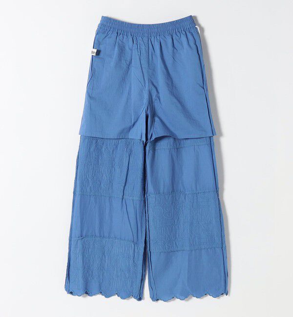 SHIPS any「bon_meur:〈洗濯機可能〉ロゴ エンブロイダリー パッチワーク ワイド パンツ」|その他|