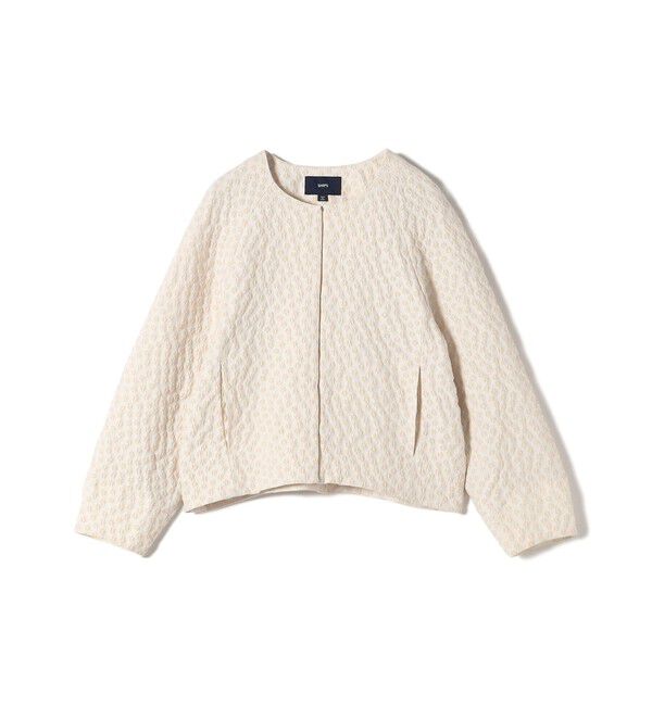 SHIPS for women「《予約》ミニ フラワー ジャカード ブルゾン（セレモニー対応可）」|ブルゾン・スタジャン|