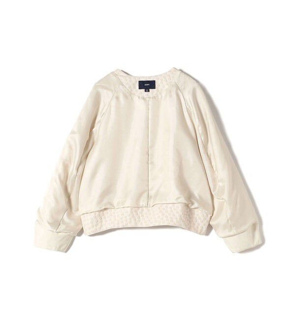 SHIPS for women「《予約》ミニ フラワー ジャカード ブルゾン（セレモニー対応可）」|ブルゾン・スタジャン|