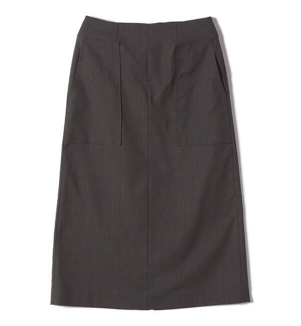 SHIPS for women「《予約》〈UVカット・吸水速乾・手洗い可能〉綿麻混 オックス ポケット タイト スカート」|スカート|